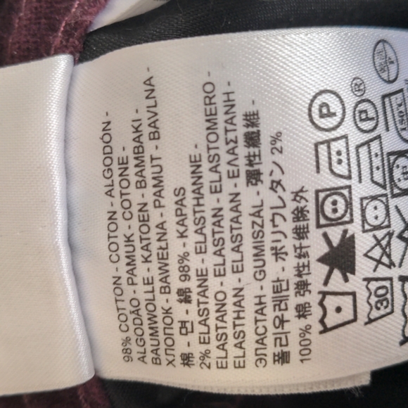 Levi's Red Wine Velour Pants - Picture 7 of 7